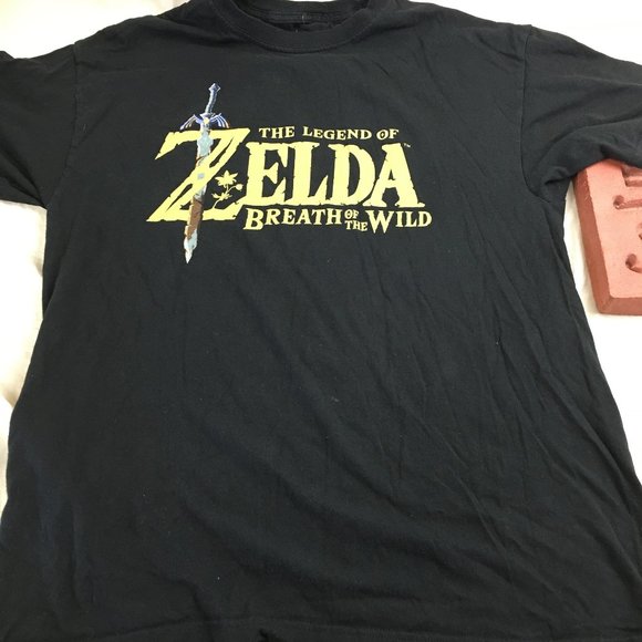 Nintendo Other - The Legend Of Zelda Breath Of The Wild Graphic Tee Shirt Black Men's Size L